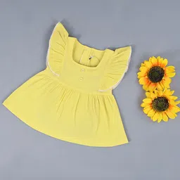 Hijo Kids Wear Girls Flutter Sleeve A-Line Dress-picture-42