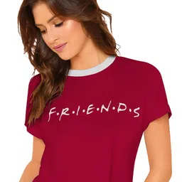 BAESD Typography Printed Boxy Crop Top-35
