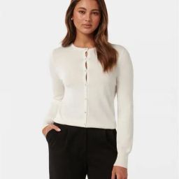 Forever New White Regular Fit Cardigan-picture-28