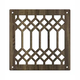 RANDOM Brown Geometric Window Blinds image 3