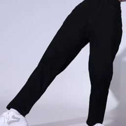 Hubberholme Black Cotton Straight Fit High Rise Jeans-image-81