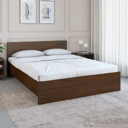 Nilkamal Arthur Walnut Brown Engineered Wood King Bed without Storage-image-22