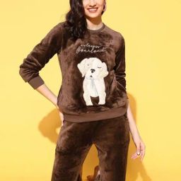 Sweet Dreams Brown Lounge Wear Set-image-44