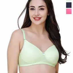 College Girl Pack Of 3 Full Coverage Seamless Lightly Padded T-shirt Bra-39