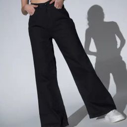 Hubberholme Black Cotton Straight Fit High Rise Jeans-image-79