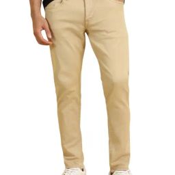 Allen Solly Beige Slim Fit Jeans-image-12