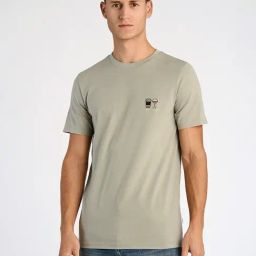 Lindbergh Mens Green Round Neck Short Sleeve Solid T-Shirt-image-22