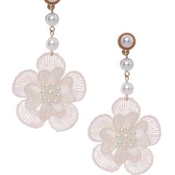 Shining Diva Fashion White Contemporary Drop Earrings-image-40