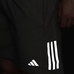 ADIDAS Men Sustainable Own The Run Heater Micro Checked Running Shorts image 5