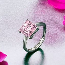 Designs & You Silver-Plated Cubic Zirconia Stone-Studded Adjustable Finger Ring-image-65