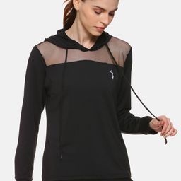 Campus Sutra Women Black Solid Sporty Jacket-image-81