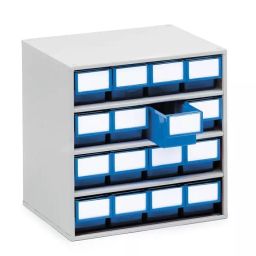 Treston 16 Drawer Storage Unit Plastic 395 x400 x300 mm Blue, 1630-6-image-91