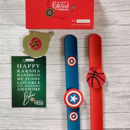 EL REGALO Kids Pack of 2 Slap Band Rakhi-12