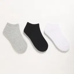 THE BEAR HOUSE Pack Of 3 Assorted Ankle-Length Socks-image-10