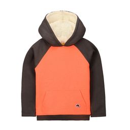 Cherry Crumble Kids Orange & Charcoal Grey Solid Hooded Sweatshirt-image-14