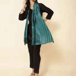 Fabindia Blue Printed Stole-picture-21