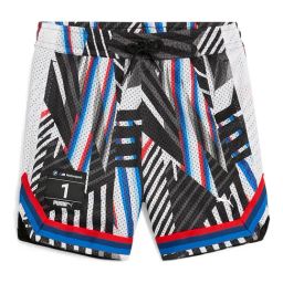 Puma Kids BMW M Motorsport All Over Printed Regular Fit Youth Shorts-image-13
