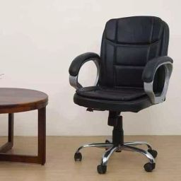 Mezonite Medium Back Cushioned Black Executive Chair KI060-picture-23