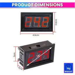 amiciSense Digital Voltmeter 3 Digit with 30-500 V AC Voltage Range and Potentiometer Calibration for Accurate Voltage Monitoring image 4