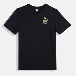 Puma Boys Classics Brand Love Back Print Youth Knitted Pure Cotton T-shirt-image-53