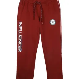 Monte Carlo Kids Maroon Printed Trousers-image-88