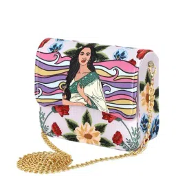 NR by Nidhi Rathi Multicolor Fabric Envelope Clutch-image-29