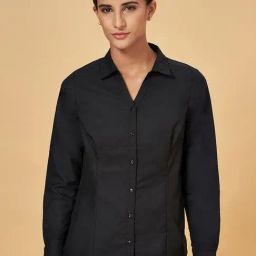 Annabelle by Pantaloons Black Regular Fit Shirt-image-12