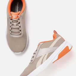 Reebok Women Beige & Coral Woven Design Fast Approach 2.0 Running Shoes-image-1
