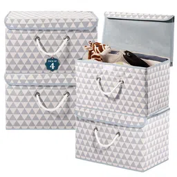 Kuber Industries Grey Set of 4 Reusable Drawer Organiser Organisers-14