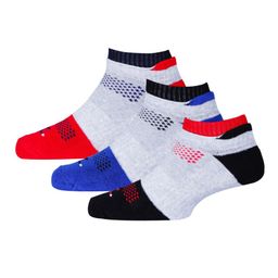 RC. ROYAL CLASS Men Pack of 3 Grey Colourblocked Ankle Length Socks-picture-30