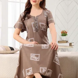 TRUNDZ Printed Maxi Nightdress-picture-27