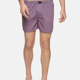 Don Vino Purple Regular Fit Striped Boxers-image-59