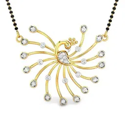 Candere By Kalyan Jewellers 18k Yellow Gold and Cubic Zirconia Tanmanyas Pendant-picture-18