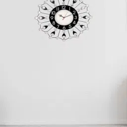 CHRONIKLE Round Silver & Black Iron Wall Clock-image-25