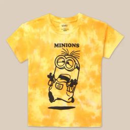 Kidsville Yellow Minions Print T-Shirt-image-46