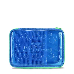Smily Kiddos Blue & Green Solid Pvc Pencil Case-25