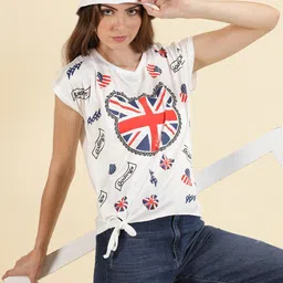 SHOWOFF Conversational Printed Regular T-Shirt-image-37