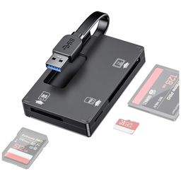digitek DIGITEK® (DCR 021) USB 3.0 High Speed 2 in 1 Multi Card Reader, Read Micro SD/SD/SDHC/SDXC Memory Card, Up to 5 GBPS Download, Type C Connector, Windows/XP or MAC OS 8,6,9 or Higher image 3