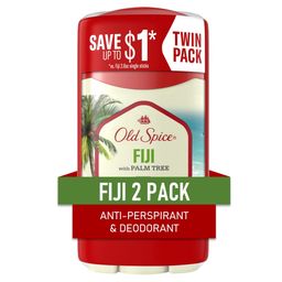 Old Spice Fresh Collection Invisible Solid Fiji Scent Men's Anti-Perspirant & Deodorant Twin Pack 5.2 Oz, Net. Wt. image 1