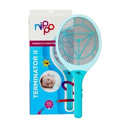 NIPPO Terminator II Rechargeable Mosquito Bat, Fast Charging, 1200mAh Lithium-Ion Battery, Shock-Proof, Insect Killer, 6 Months Warranty by NIPPO - Blue image 1