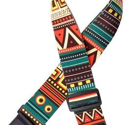 Generic BEE Guitar Strap - Multi-Coloured, Printed, Nylon & Polyester Blend, Fabric & Adjustable, Buckle Fastener image 3