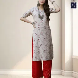 HERE&NOW Women Pack Of 2 Floral Printed Daily Straight Kurtas-20
