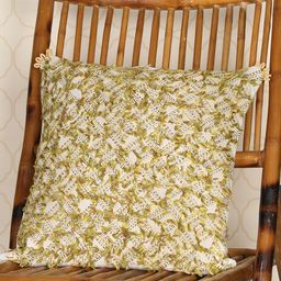 ONSETHOMES Beige Embroidered Square Cushion Covers-picture-43