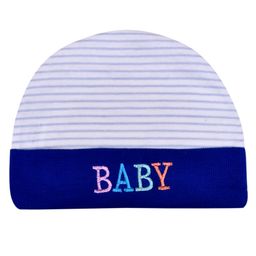 The Little Lookers Cotton Cap Mitten and Booties Set - Blue-image-33