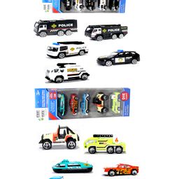 WOW Toys Delivering Joys of Life Die Cast Metal Cars with Plastic Parts Pack of 10 Cars - Multicolour-66