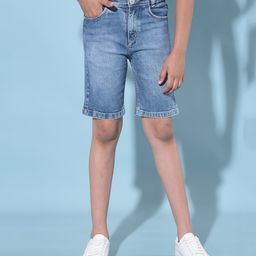 CRIMSOUNE CLUB Mild Washed Shorts - Blue-image-18