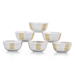 Superware Melamine Veg Bowl - Golddeko (Set of 6)-image-42