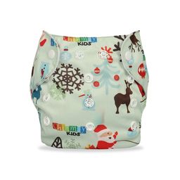 Chinmay Kids One Size Adjustable Baby Cloth Button Diaper - Washable/Reusable Nappies for Infants & Toddlers With Insert (8 X 8 inch)-13