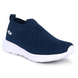 TRASE Mesh Designed Slip On Shoes - Teal Blue-image-2