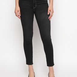 GUESS Women Cotton Skinny Fit Light Fade Jeans-image-58